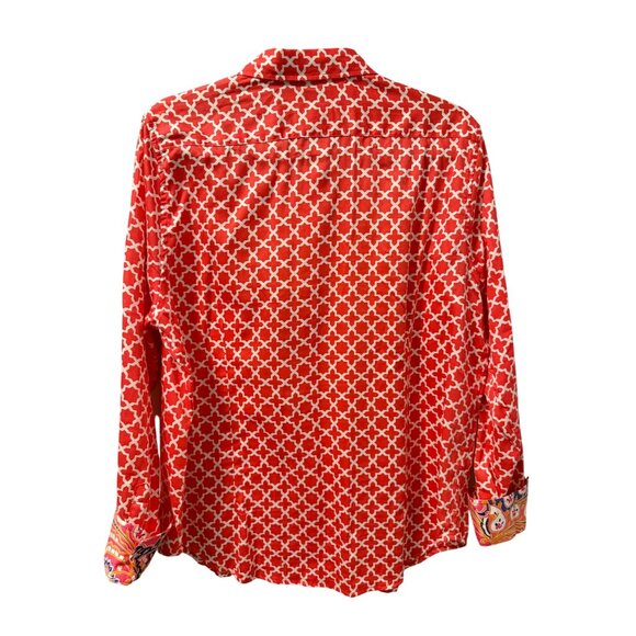 Ruby Rd. Wrinkle Resistant Button-Up Shirt Size 16 100% Cotton multi white blous - Picture 12 of 12